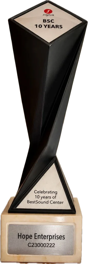 Hearing Hope trophy