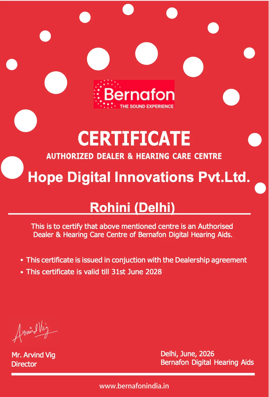 Hearing Hope trophy
